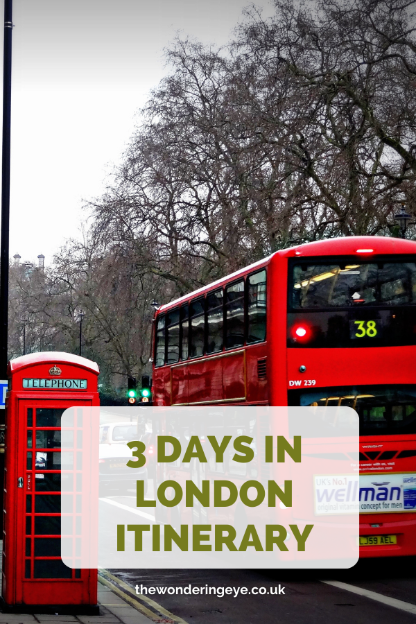 3 Days in London Itinerary