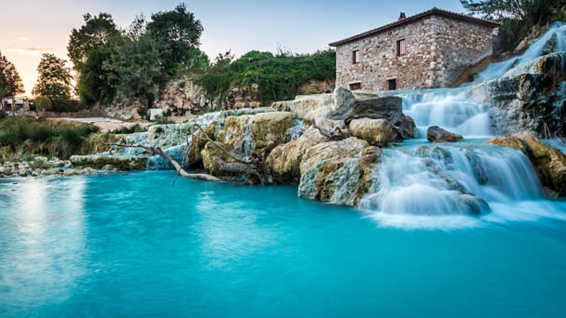 Saturnia Hot Springs in Tuscany, Italy