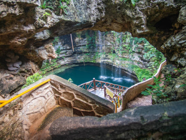 Saamal - beautiful Cenote in Mexico, near Chichen Itza